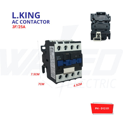Contactor - 3f 25A - AC - L.KING